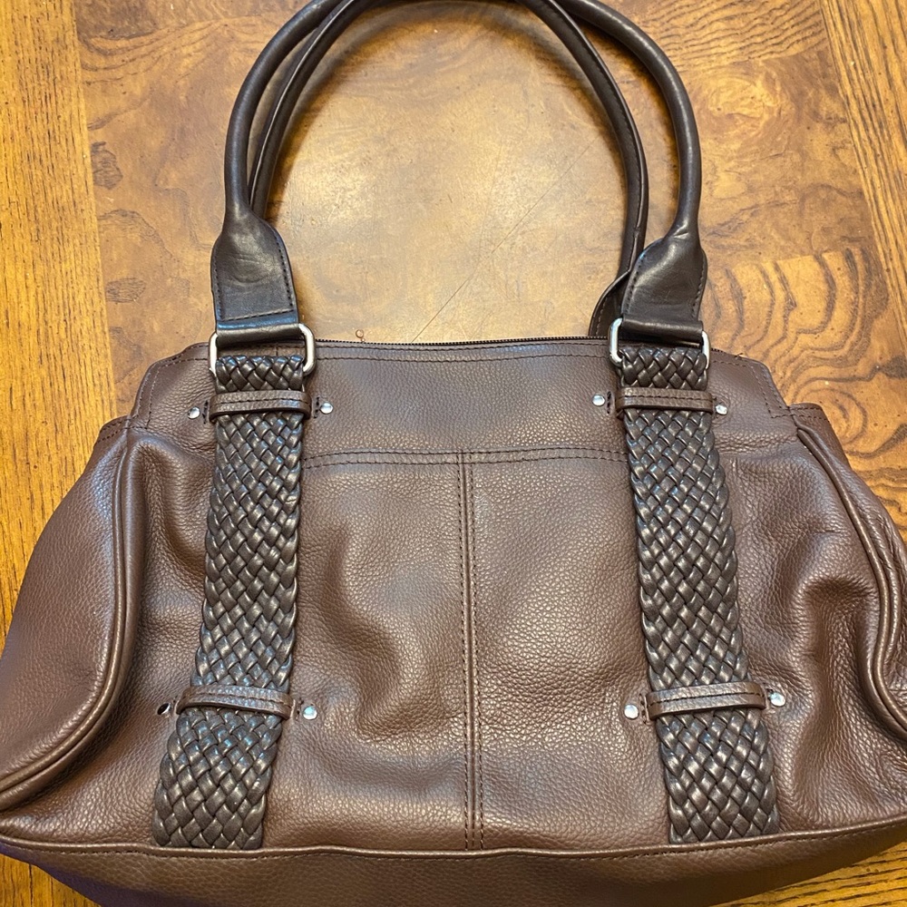 Tignanello brown leather purse